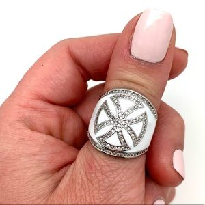 Karli Buxton Enamel Cross Ring